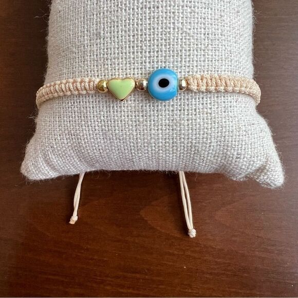Evil Eye Lucky Macramé Protection Good Luck Bracelet NEW - Picture 2 of 3
